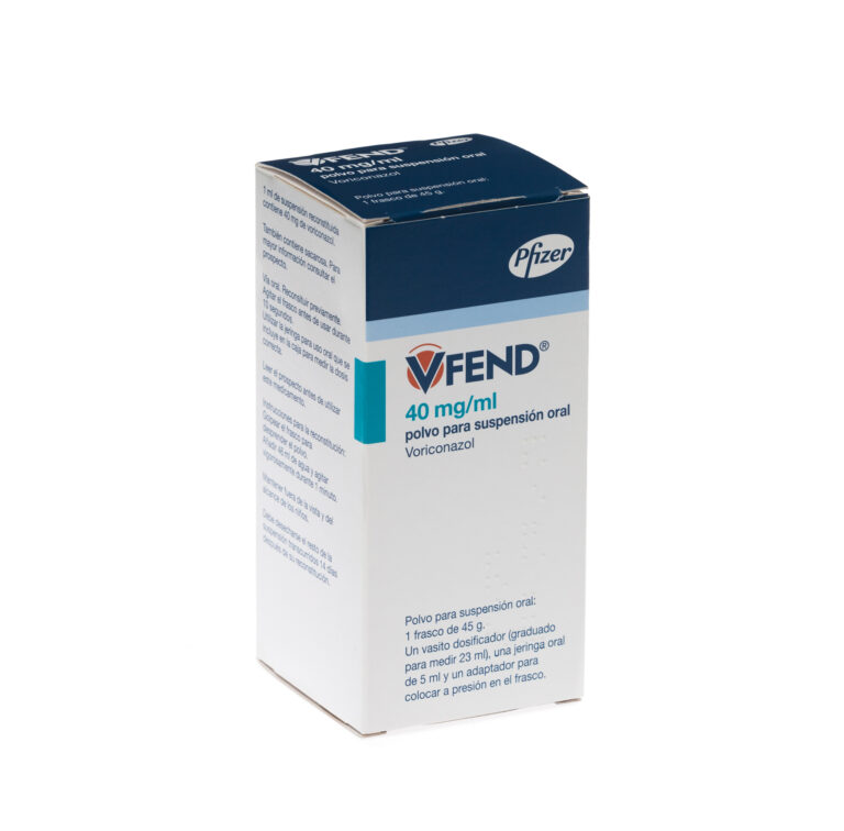 Ficha técnica del Vfend: información sobre el voriconazol suspensión oral 40 mg/ml