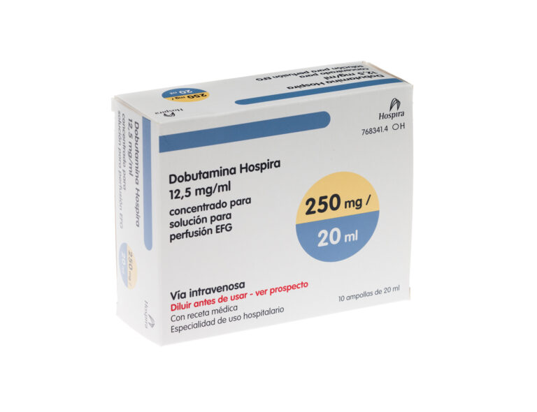 Ficha Técnica Dobutamina Hospira 12,5 mg/ml – Solución para Perfusión EFG: Tensión 12 9