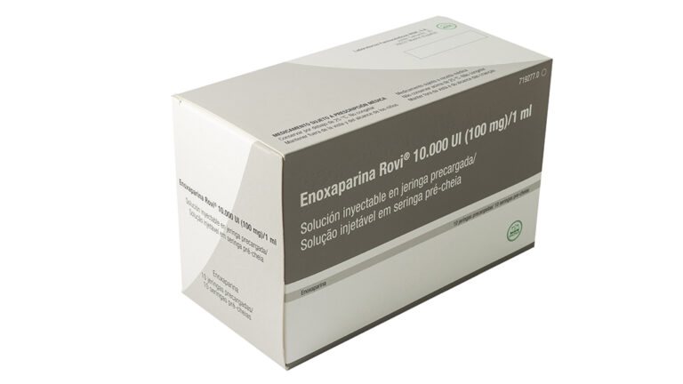 Ficha técnica enoxaparina Rovi: características y uso (10.000 UI – 100 mg/1 ml, solución inyectable en jeringa precargada)