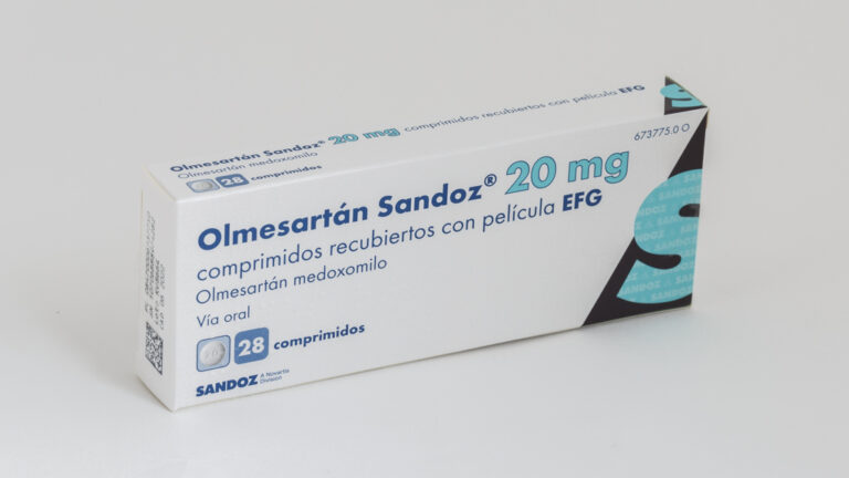 Ficha técnica Olmesartan Sandoz 20 mg: Composición, dosificación y efectos secundarios