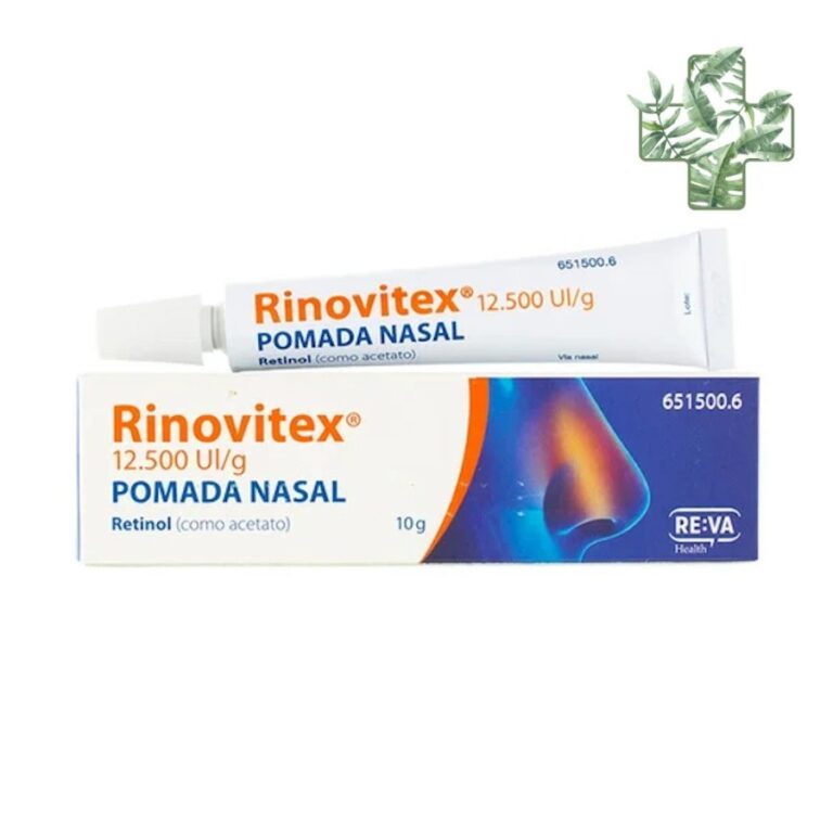 Ficha Técnica Rinovitex Pomada Nasal: 12.500 UI/g | Usos y Beneficios