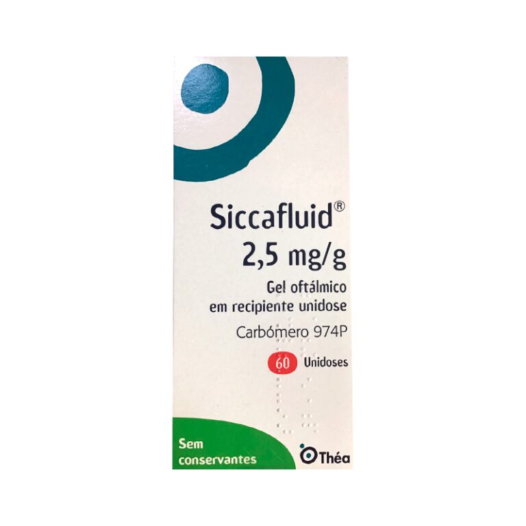 Ficha Técnica SICCAFLUID: Gel Oftálmico 2,5 mg/g Para Lagrimas Artificiales