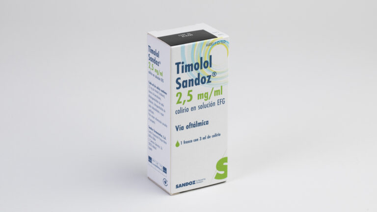 Ficha Técnica Timolol Sandoz 2.5 mg/ml: Colirio en solución EFG