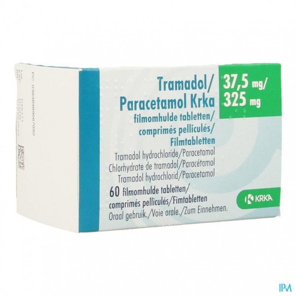 Ficha Técnica Tramadol/Paracetamol Krka 37.5mg/325mg – Comprimidos Recubiertos EFG