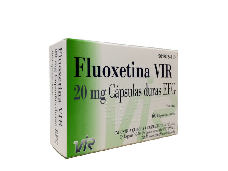 Fluoxetina y embarazo: Ficha técnica de las cápsulas duras EFG de Fluoxetina VIR 20 mg