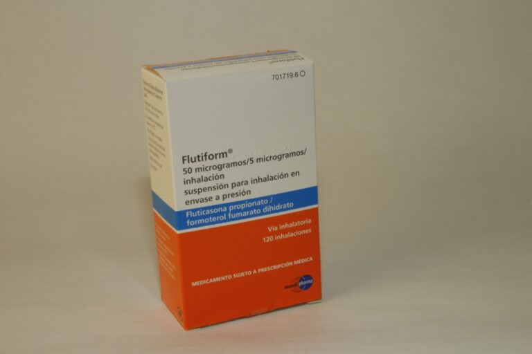 Flutiform 50/5 microgramos: inhalación en envase a presión