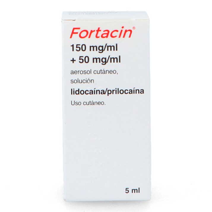 Fortacin 150 mg/ml + 50 mg/ml: Prospecto y uso de la solución para pulverización cutánea