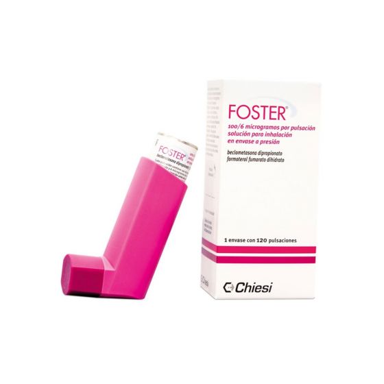 Foster 100/6: Solución para inhalación de pulsación en envase a presión