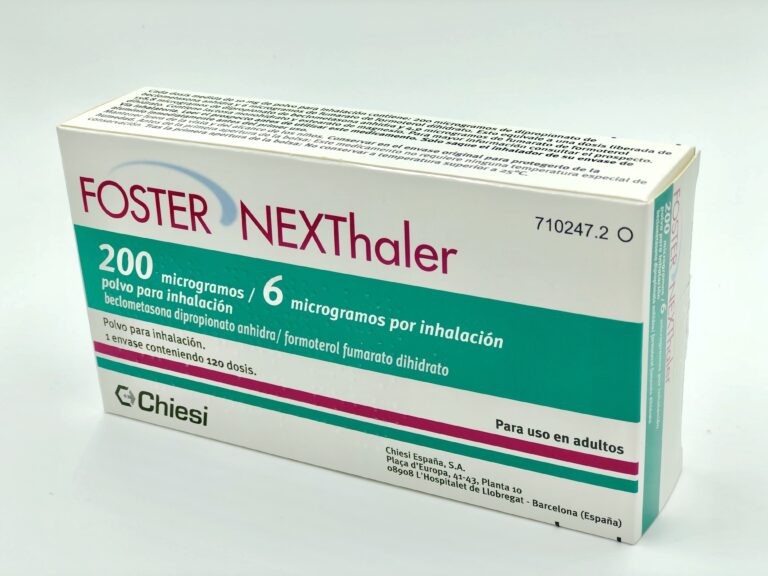 Foster Nexthaler: Opiniones y Prospecto de Inhalador de 200/6 mcg en polvo para inhalación