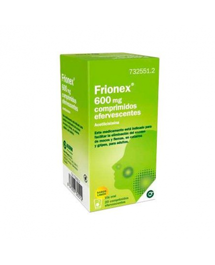 Frionex 600 mg: Usos y beneficios de los comprimidos efervescentes