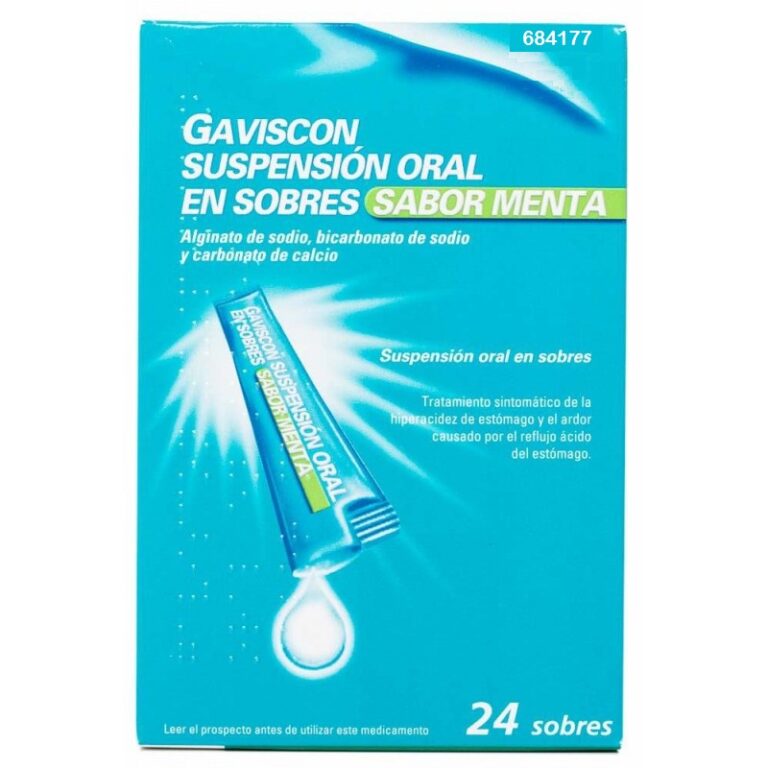 Gaviscon: ¿Para qué sirve? Prospecto de la suspensión oral en sobres sabor menta