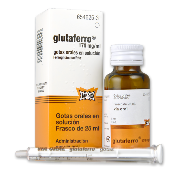 Glutaferro Ficha Técnica: Prospecto y Usos del Glutaferro 170 mg/ml Gotas Orales en Solución