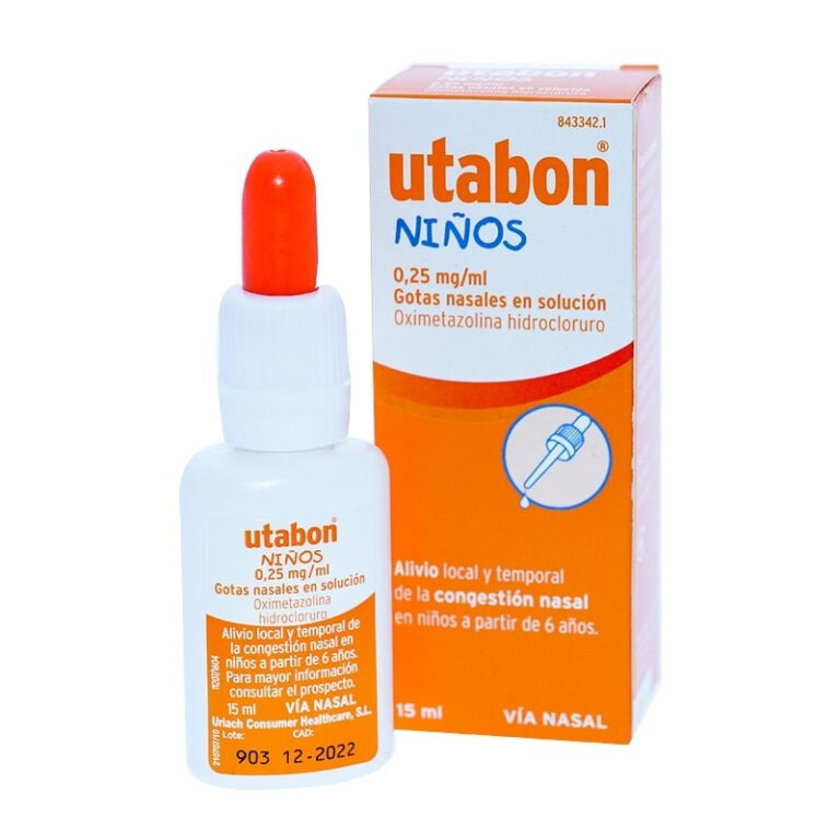Gotas para no roncar en niños: Prospecto y uso de Utabon 0,25 mg/ml