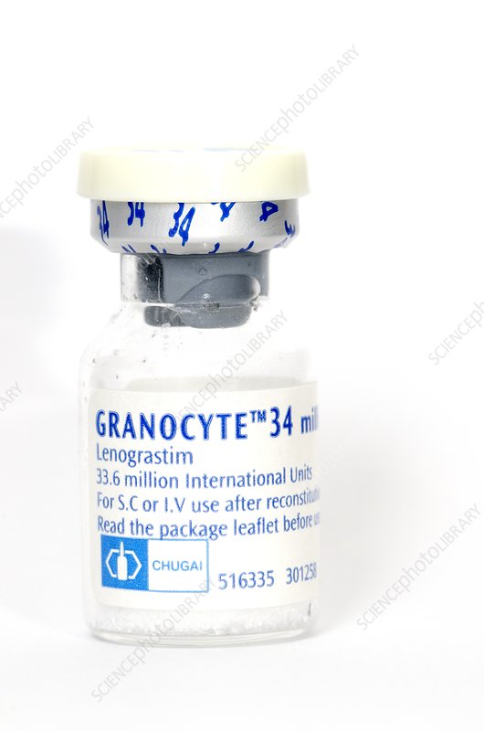 Granocyte 34 millones de UI: prospecto, polvo y disolvente para solución inyectable o perfusión con neutrófilos bajos