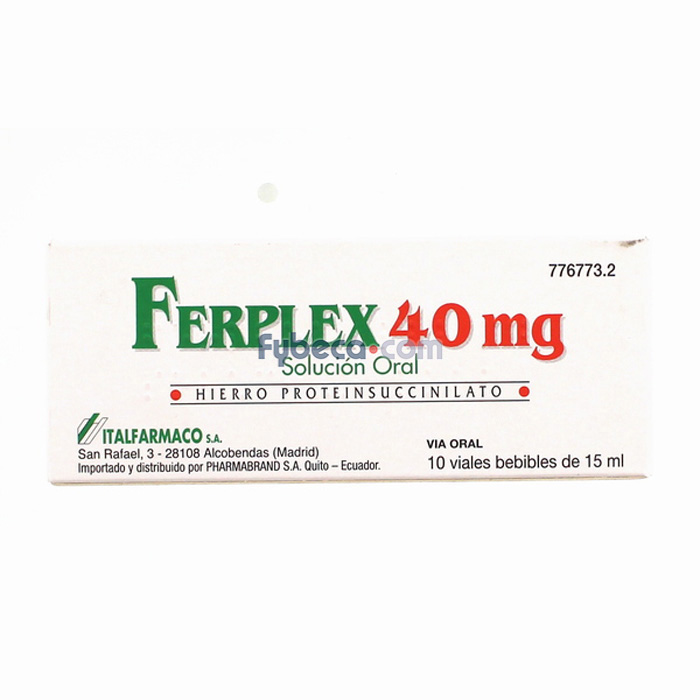 Hierro en Ampollas Bebibles: Ficha Técnica Ferplex 40 mg – Solución Oral