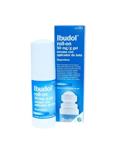 IBUDOL Roll-On 50mg/g: Gel con aplicador de bola – Ficha técnica y usos