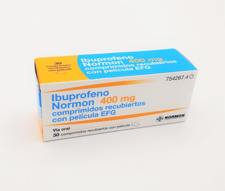 Ibuprofeno 400 sin receta: Prospecto y especificaciones de los comprimidos recubiertos con película ALTER Genéricos de 600 mg (EFG)