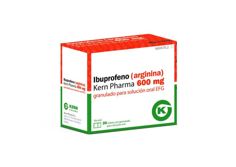 IBUPROFENO ARGININA KERN PHARMA 600 mg: FICHA TÉCNICA Y USOS