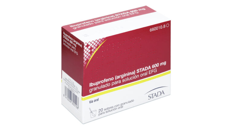 Ibuprofeno con arginina: ¿para qué sirve? Prospecto Stada 600 mg – Granulado para solución oral EFG