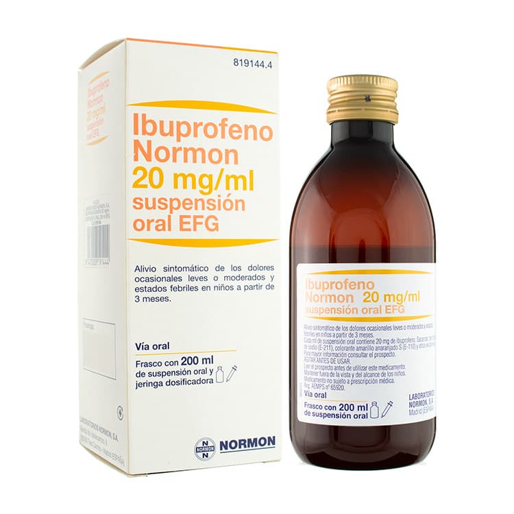 Ibuprofeno Normon 20 mg/ml: Prospecto y Dosis de la Suspensión Oral EFG