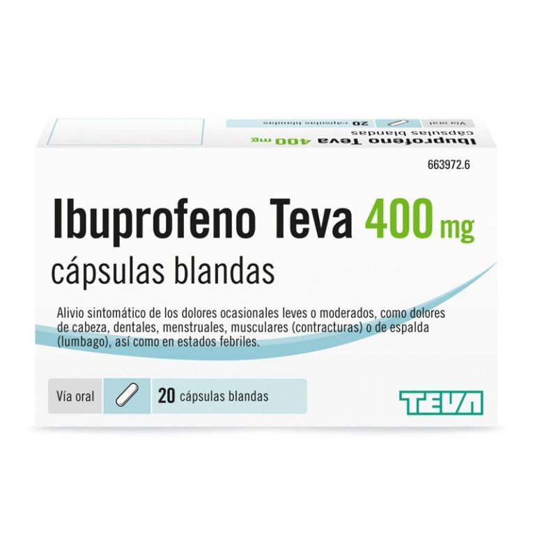 Ibuprofeno Teva 400: Prospecto, Comprimidos Recubiertos y Efectos Beneficiosos