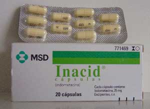 Inacid 25 mg: Información técnica y usos de las cápsulas duras