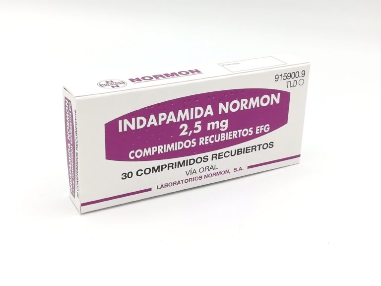 Indapamida 2.5 mg: Prospecto y modo de uso de los comprimidos recubiertos
