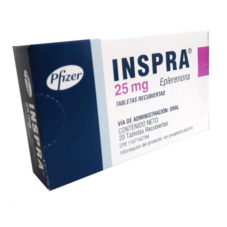 Inspra 25 mg: Prospecto, Comprimidos Recubiertos con Película