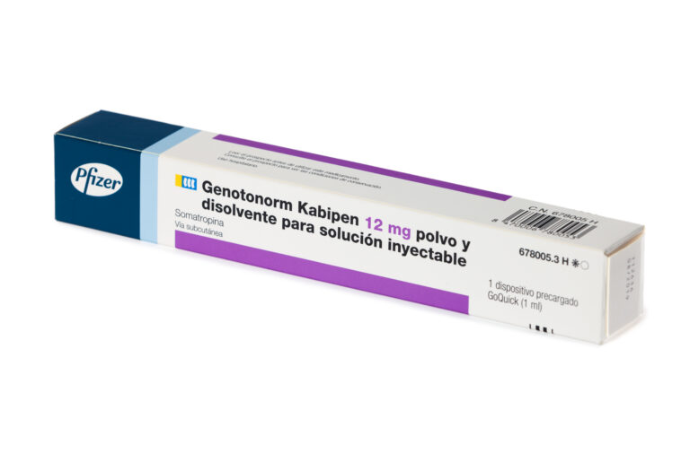 Inyectar hormona de crecimiento: prospecto Genotonorm MiniQuick 1 mg para solución inyectable