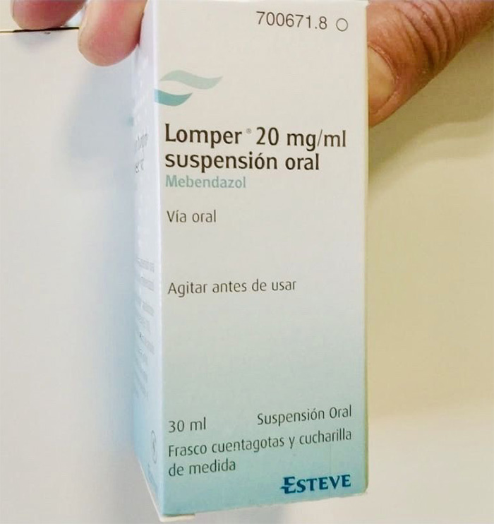 Jarabe para lombrices: Propiedades y dosis de Lomper 20 mg/ml