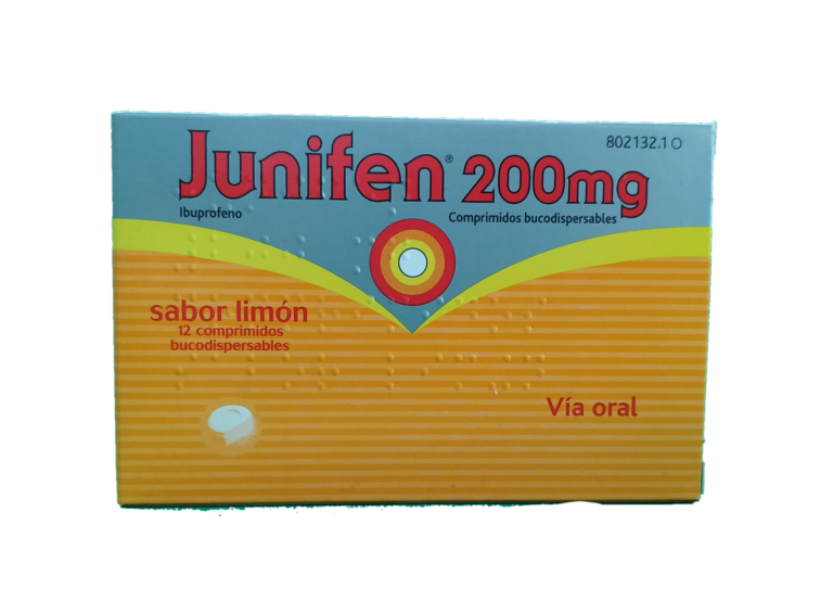 Junifen 200 mg: Prospecto del Ibuprofeno Bucodispersable para niños con sabor a limón