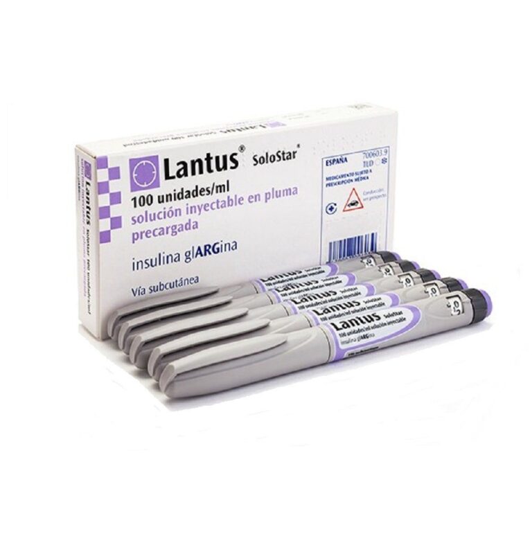 Lantus Solostar: Solución para encoger en pluma precargada 100 U/ml