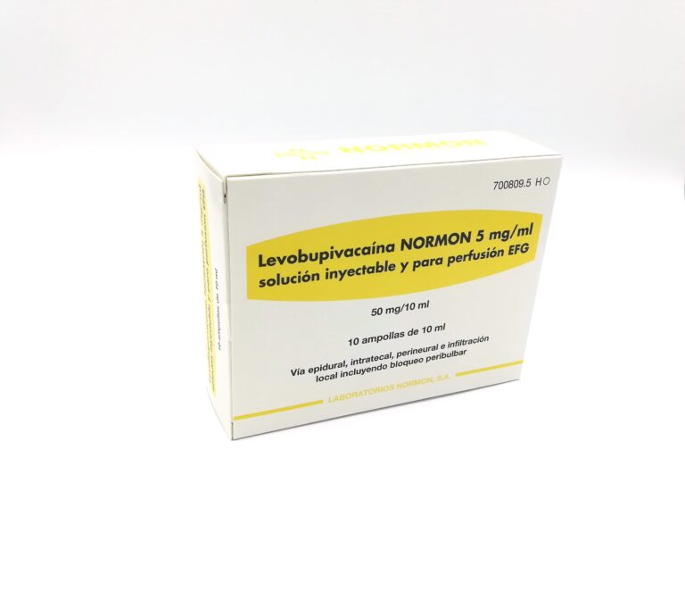 Levobupivacaina 1,25 mg/ml – Prospecto y uso de solución para perfusión EFG
