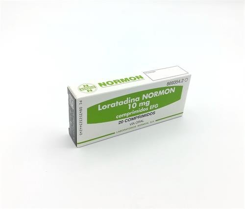 Loratadina Normon 10 mg: Prospecto y información sobre los comprimidos EFG