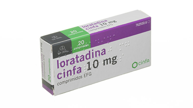 Loratadina y alcohol: ficha técnica de los comprimidos de 10 mg de Cinfa (EFG)