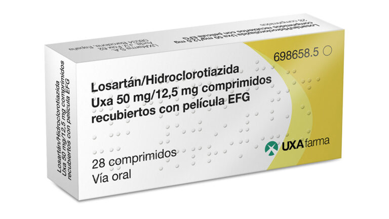 Losartan con Hidroclorotiazida: Prospecto, Comprimidos Pensa 50/12,5 mg (EFG)