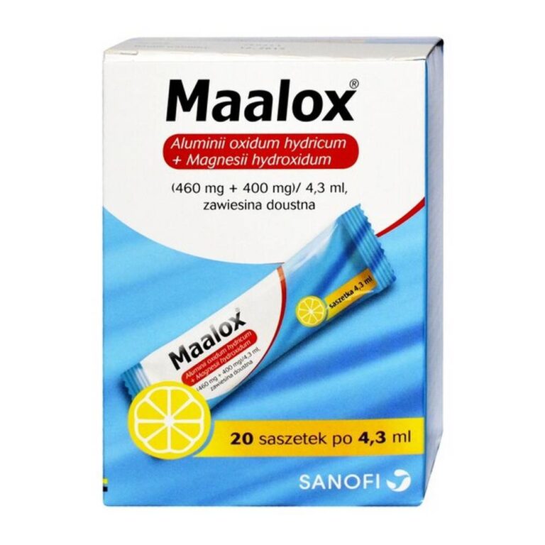 Maalox en Spagna: Prospecto de la suspensión oral de 460 mg/400 mg en sobre