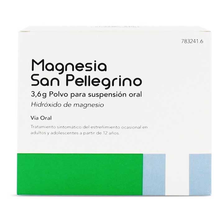 Magnesia San Pellegrino: Prospecto y uso del polvo de suspensión oral de 3,6g