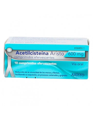 Medicamento para expulsar flemas en adultos: Prospecto de Acetilcisteína Aristo 600 mg Comprimidos Efervescentes