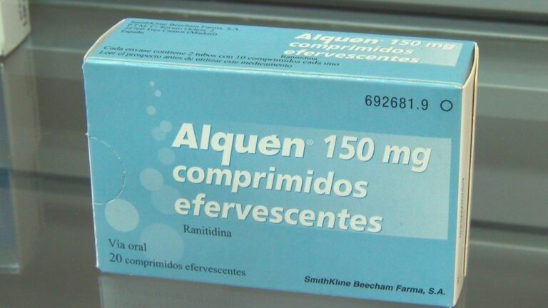 Medicamentos para la acidez y reflujo sin receta: descubre Alquen 150 mg comprimidos efervescentes