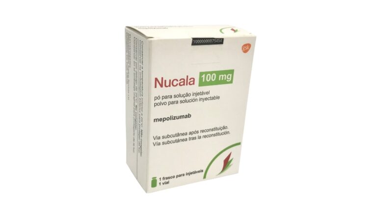 Mepolizumab: Efectos secundarios de Nucala 100 mg – Prospecto de polvo para solución inyectable