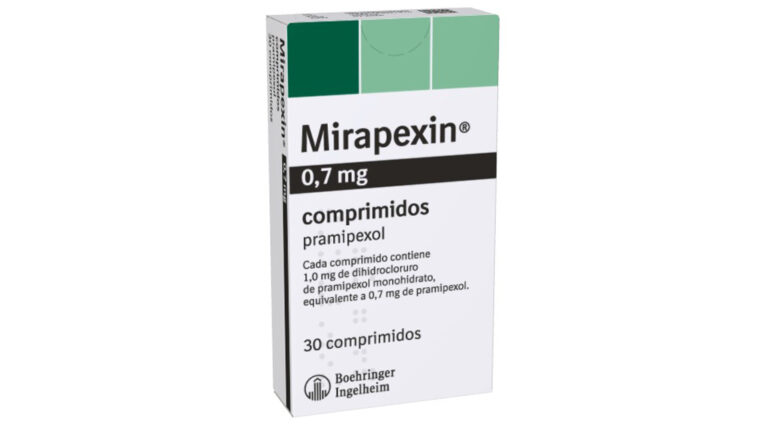 MIRAPEXIN 0,18 mg COMPRIMIDOS: Ficha técnica para las piernas inquietas