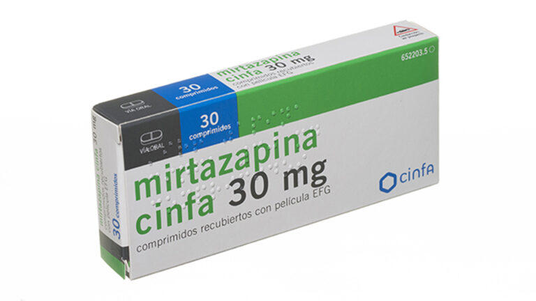 Mirtazapina Cinfar 30 mg: Ficha Técnica, Comprimidos Recubiertos y EFG