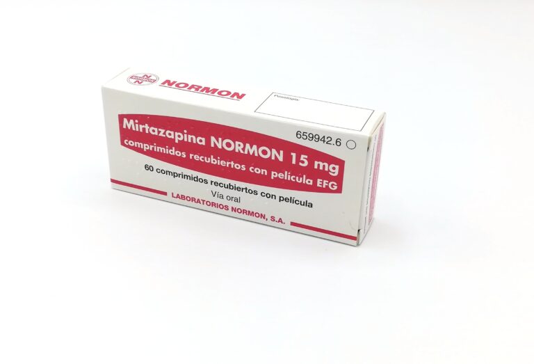 Mirtazapina Ratiopharm 15 mg: Prospecto y efectos de los comprimidos recubiertos con película EFG