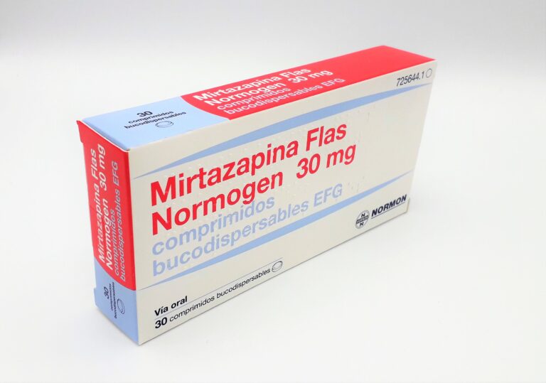 Mirtazapina y Lorazepam: Ficha Técnica de Mirtazapina Tarbis 30mg Comprimidos Bucodispersables EFG