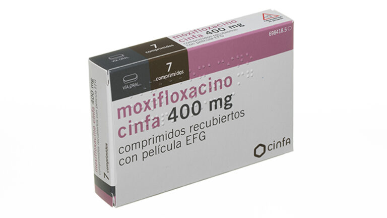 Moxifloxacino Cinfa 400 mg: Ficha técnica y precauciones de uso (EFG)