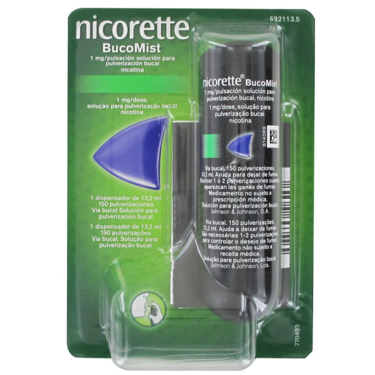 Nicorette Bucomist: Prospecto, dosis y beneficios de la solución para pulverización bucal sabor fruta menta