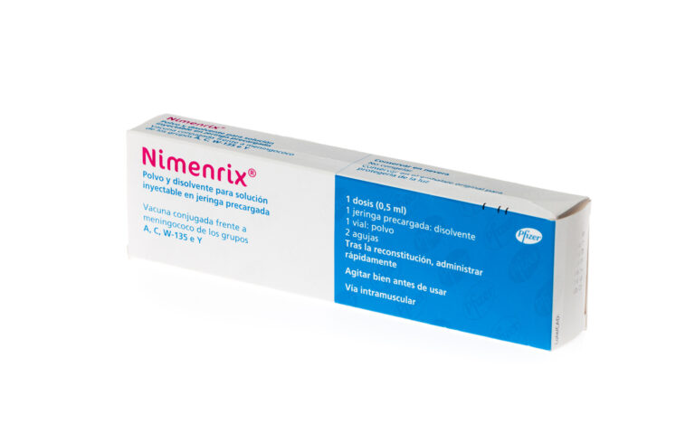 Nimenrix: Efectos secundarios, prospecto y solución inyectable en jeringa precargada