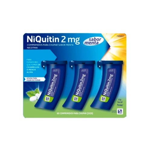 Niquitin 2 mg: prospecto y dosis para chupar con sabor a menta