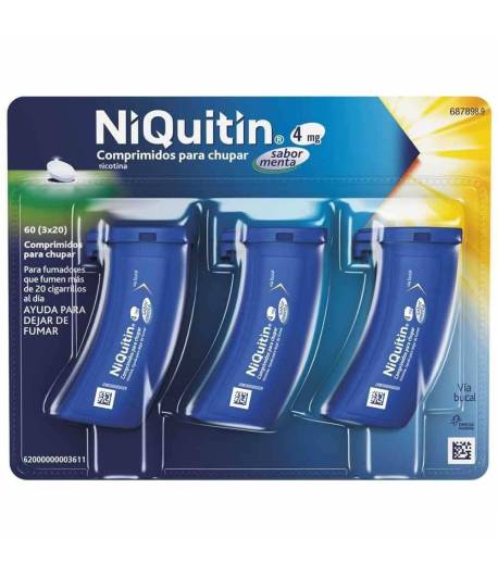 Niquitin 4 mg Comprimidos para Chupar con Sabor a Menta – Prospecto Completo